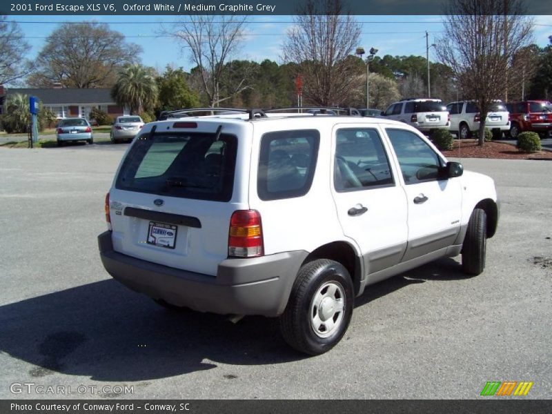 Oxford White / Medium Graphite Grey 2001 Ford Escape XLS V6