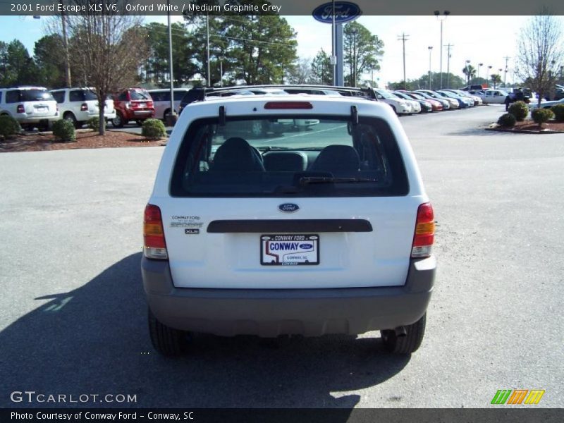 Oxford White / Medium Graphite Grey 2001 Ford Escape XLS V6