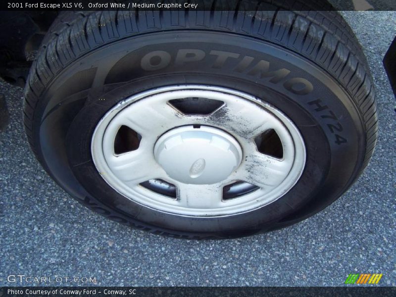 Oxford White / Medium Graphite Grey 2001 Ford Escape XLS V6