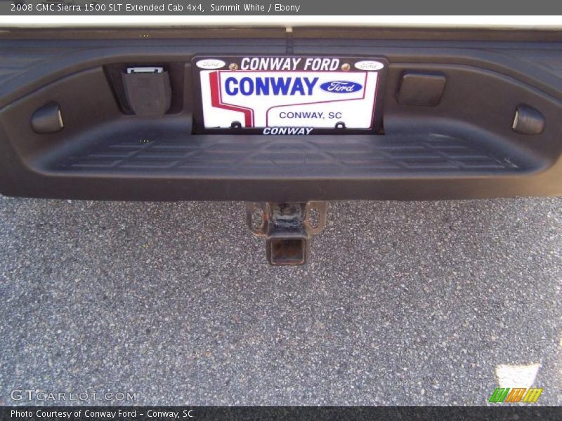 Summit White / Ebony 2008 GMC Sierra 1500 SLT Extended Cab 4x4