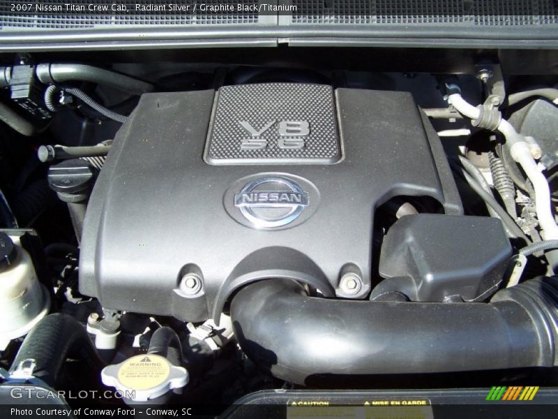  2007 Titan Crew Cab Engine - 5.6 Liter DOHC 32-Valve V8