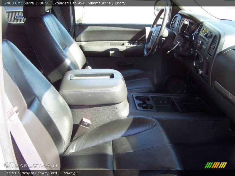Summit White / Ebony 2008 GMC Sierra 1500 SLT Extended Cab 4x4
