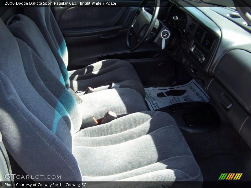 Bright White / Agate 2000 Dodge Dakota Sport Regular Cab