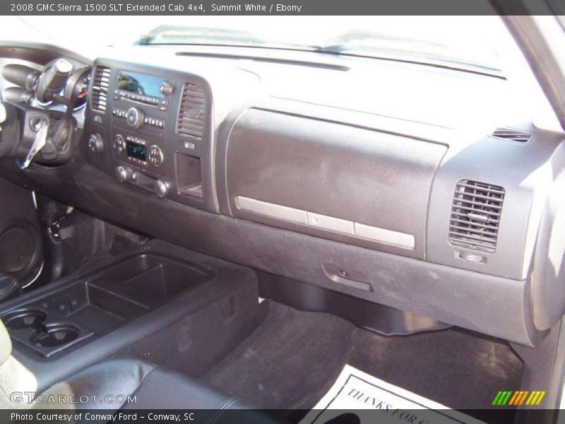 Summit White / Ebony 2008 GMC Sierra 1500 SLT Extended Cab 4x4