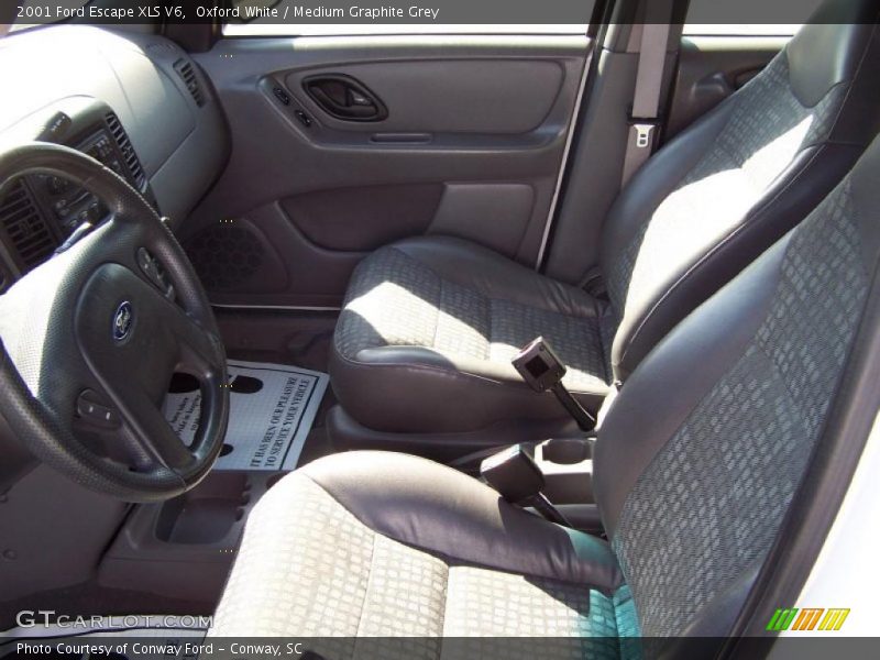 Oxford White / Medium Graphite Grey 2001 Ford Escape XLS V6