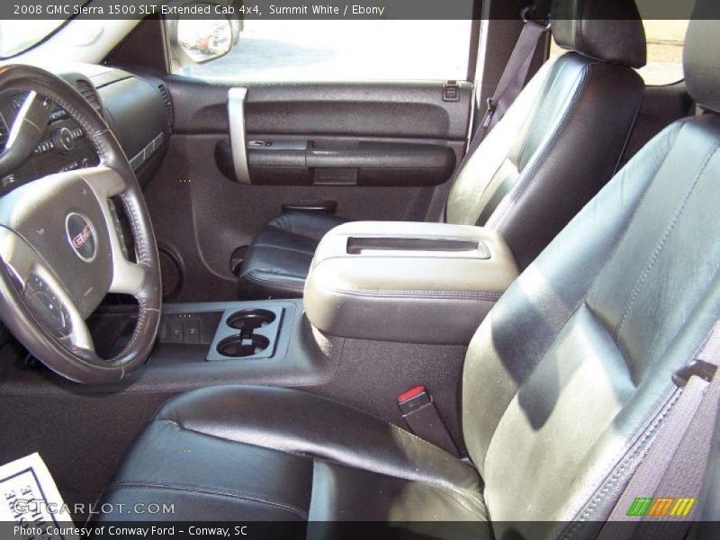  2008 Sierra 1500 SLT Extended Cab 4x4 Ebony Interior