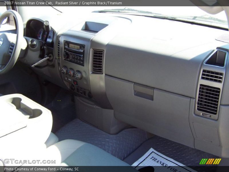 Radiant Silver / Graphite Black/Titanium 2007 Nissan Titan Crew Cab