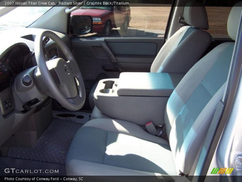 Radiant Silver / Graphite Black/Titanium 2007 Nissan Titan Crew Cab