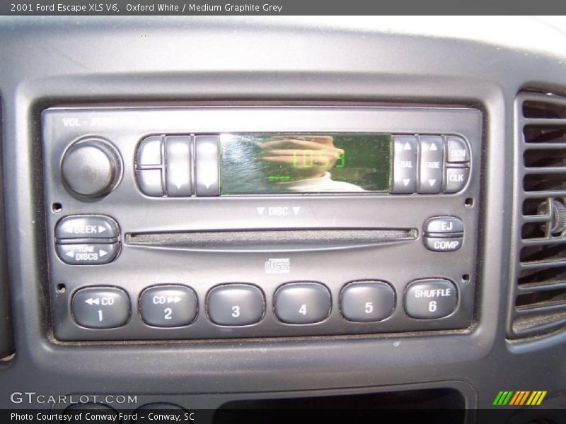 Oxford White / Medium Graphite Grey 2001 Ford Escape XLS V6