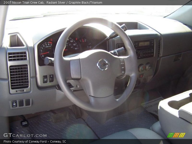 Radiant Silver / Graphite Black/Titanium 2007 Nissan Titan Crew Cab
