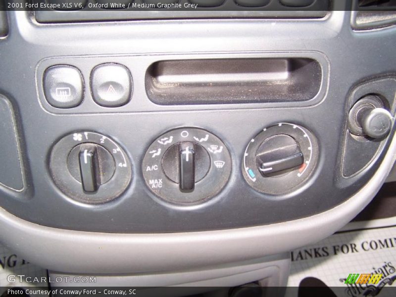 Oxford White / Medium Graphite Grey 2001 Ford Escape XLS V6