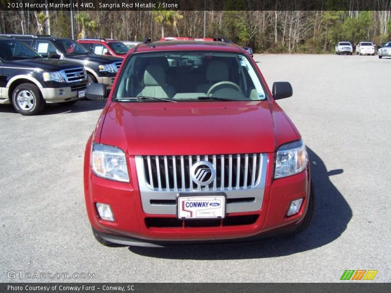 Sangria Red Metallic / Stone 2010 Mercury Mariner I4 4WD