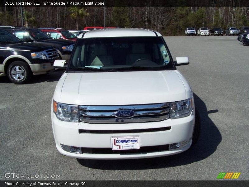 White Suede / Medium Light Stone 2010 Ford Flex SEL