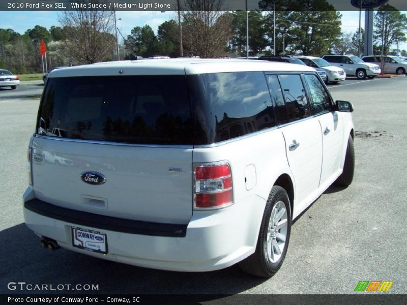 White Suede / Medium Light Stone 2010 Ford Flex SEL