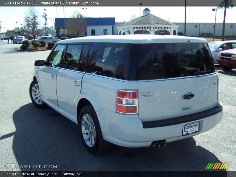 White Suede / Medium Light Stone 2010 Ford Flex SEL
