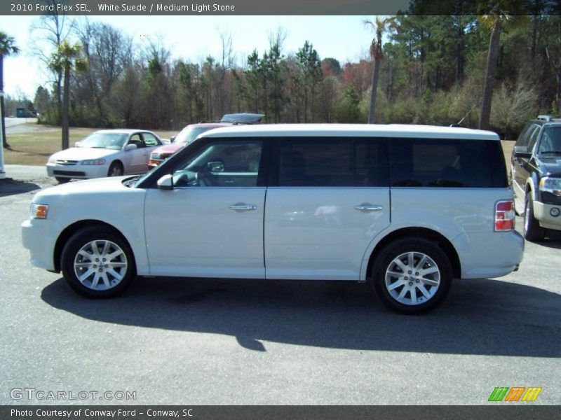 White Suede / Medium Light Stone 2010 Ford Flex SEL