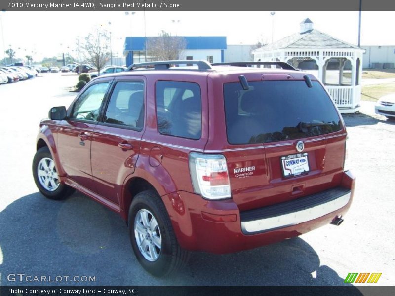 Sangria Red Metallic / Stone 2010 Mercury Mariner I4 4WD