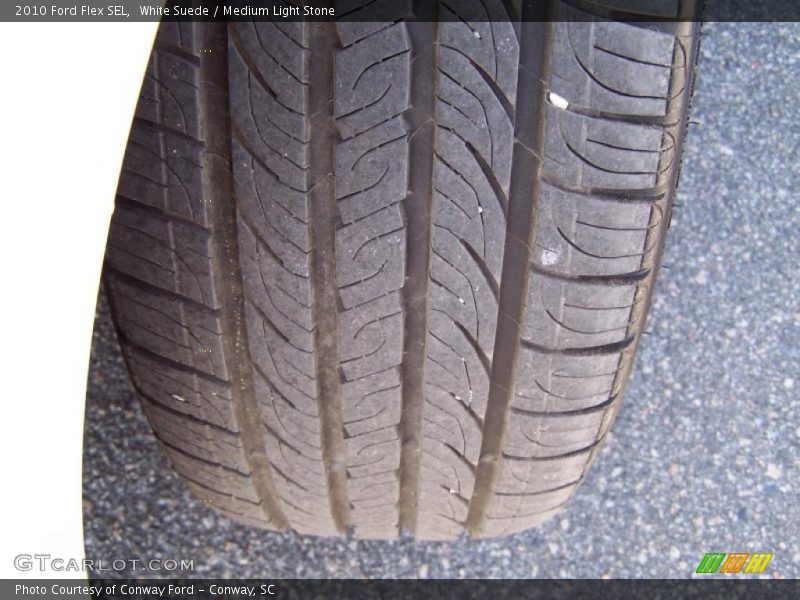 White Suede / Medium Light Stone 2010 Ford Flex SEL