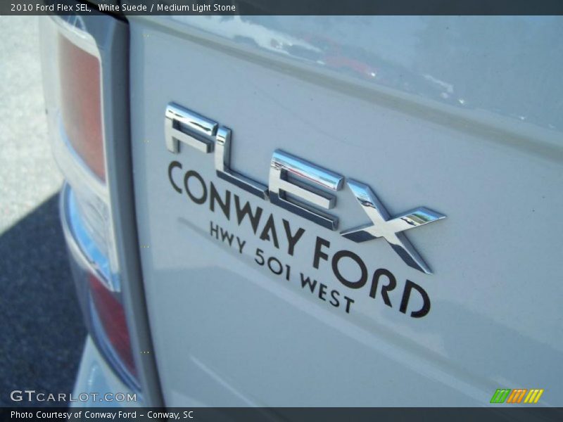 White Suede / Medium Light Stone 2010 Ford Flex SEL