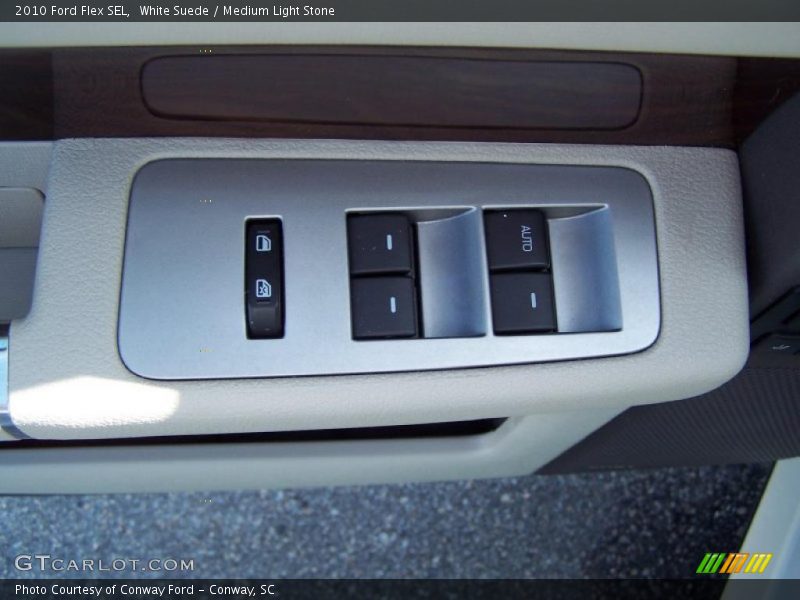 White Suede / Medium Light Stone 2010 Ford Flex SEL