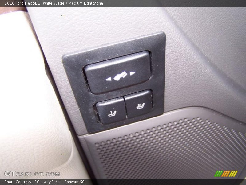 White Suede / Medium Light Stone 2010 Ford Flex SEL