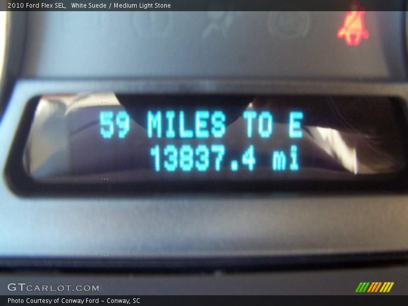 White Suede / Medium Light Stone 2010 Ford Flex SEL