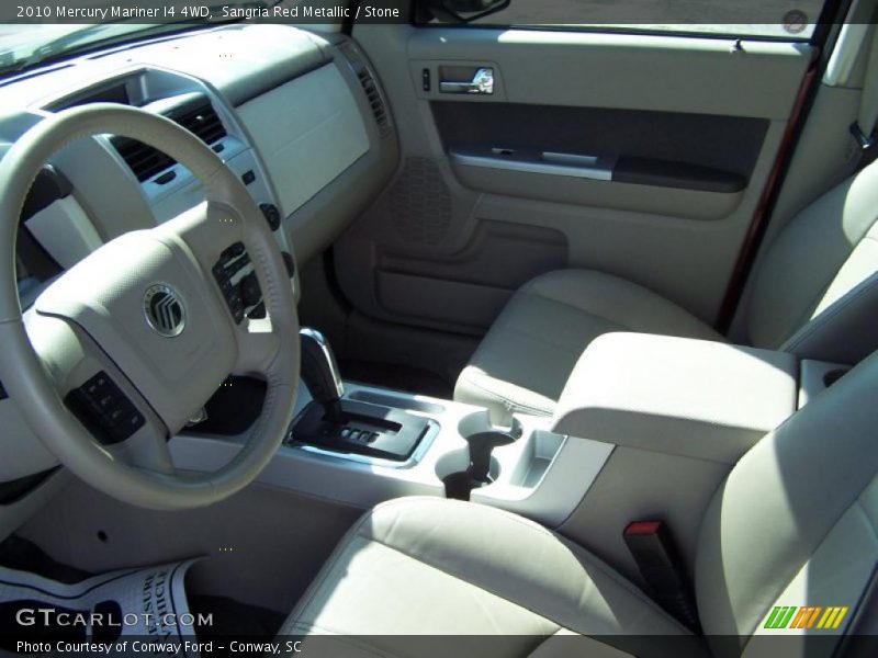 Sangria Red Metallic / Stone 2010 Mercury Mariner I4 4WD