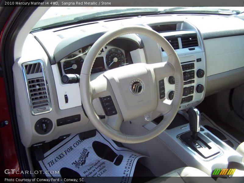Sangria Red Metallic / Stone 2010 Mercury Mariner I4 4WD