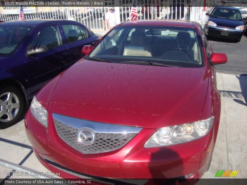 Redfire Metallic / Black 2005 Mazda MAZDA6 i Sedan