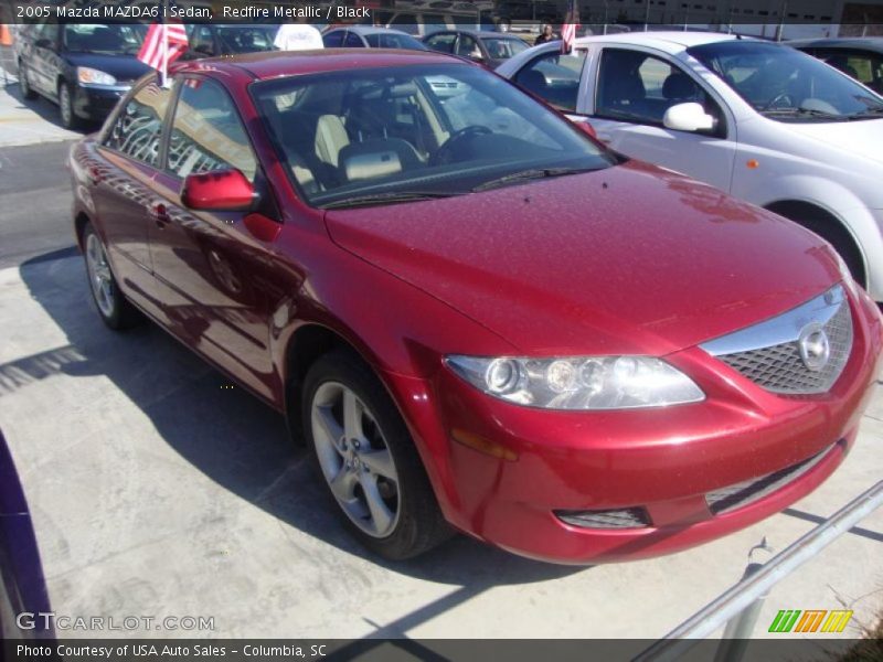 Redfire Metallic / Black 2005 Mazda MAZDA6 i Sedan