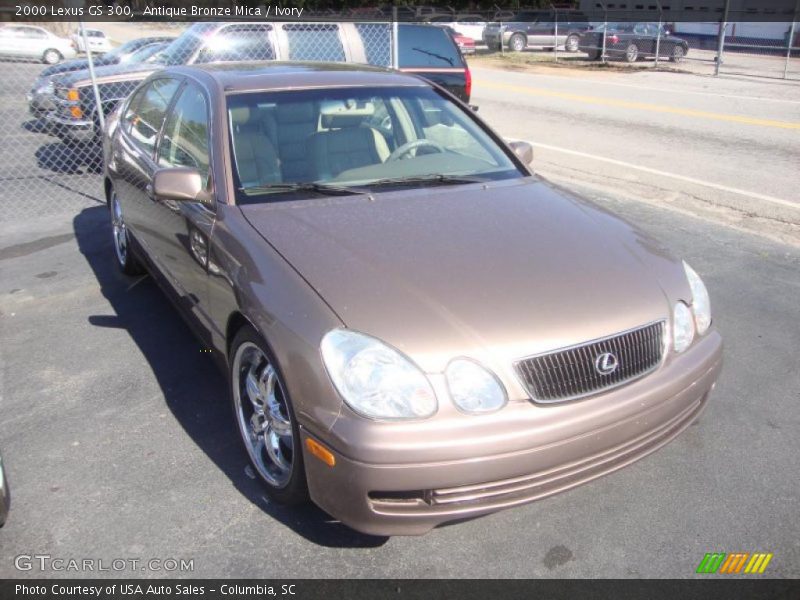 Antique Bronze Mica / Ivory 2000 Lexus GS 300