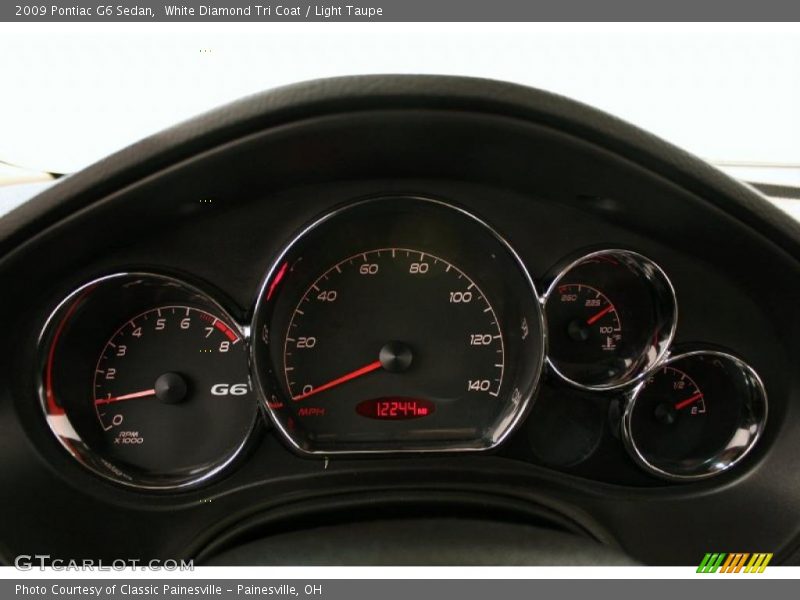 White Diamond Tri Coat / Light Taupe 2009 Pontiac G6 Sedan
