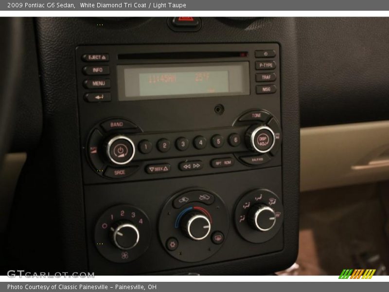 White Diamond Tri Coat / Light Taupe 2009 Pontiac G6 Sedan
