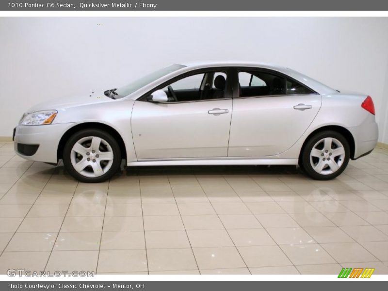 Quicksilver Metallic / Ebony 2010 Pontiac G6 Sedan