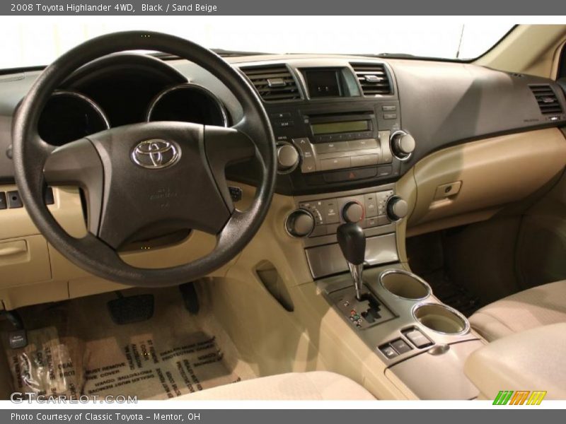 Black / Sand Beige 2008 Toyota Highlander 4WD