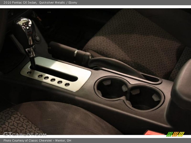 Quicksilver Metallic / Ebony 2010 Pontiac G6 Sedan