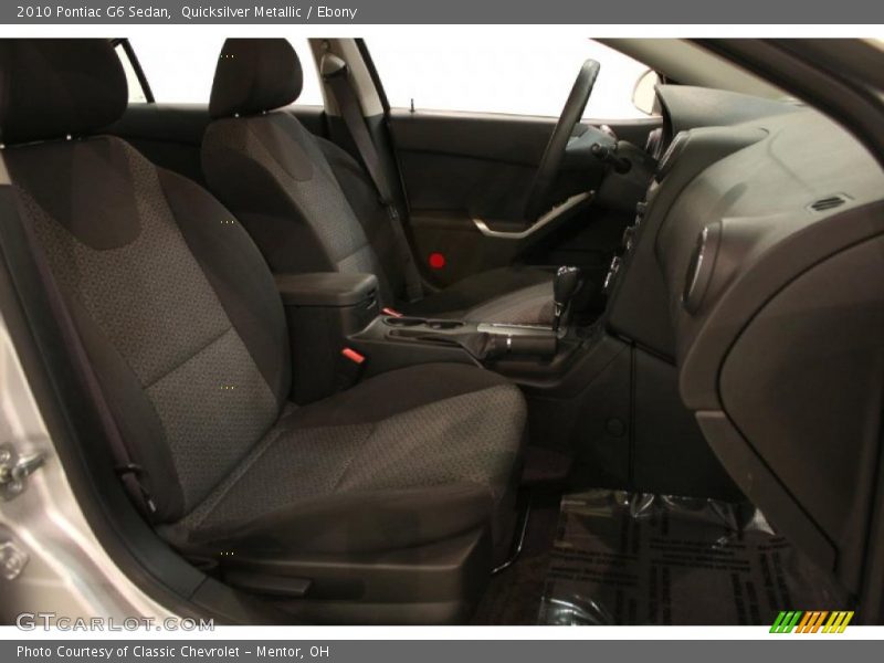 Quicksilver Metallic / Ebony 2010 Pontiac G6 Sedan