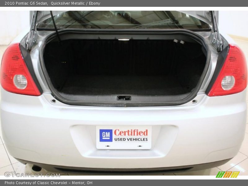 Quicksilver Metallic / Ebony 2010 Pontiac G6 Sedan