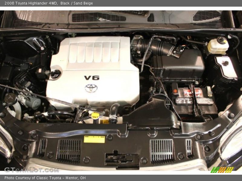 Black / Sand Beige 2008 Toyota Highlander 4WD