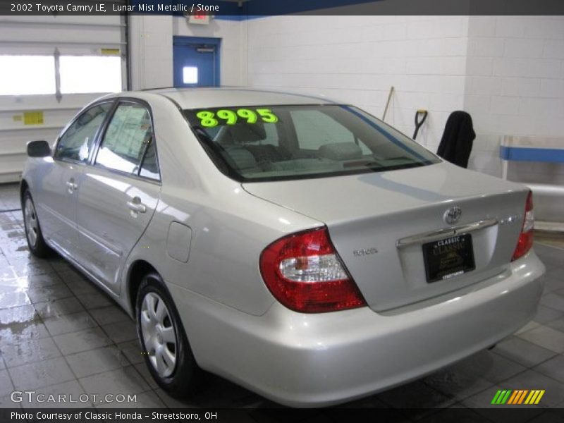 Lunar Mist Metallic / Stone 2002 Toyota Camry LE