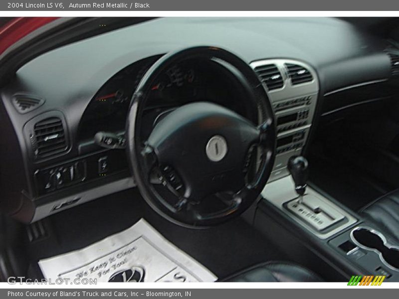 Autumn Red Metallic / Black 2004 Lincoln LS V6