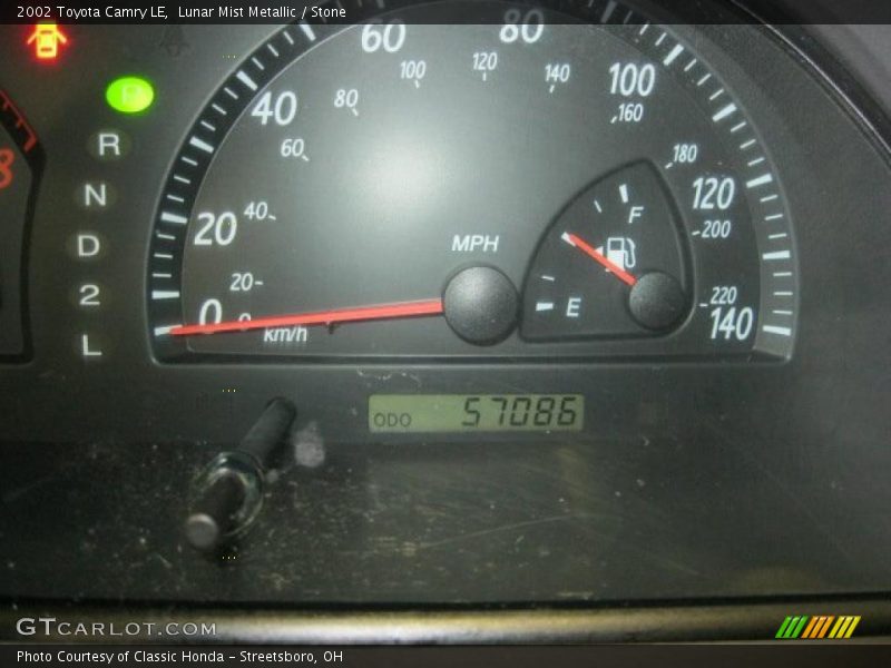 Lunar Mist Metallic / Stone 2002 Toyota Camry LE