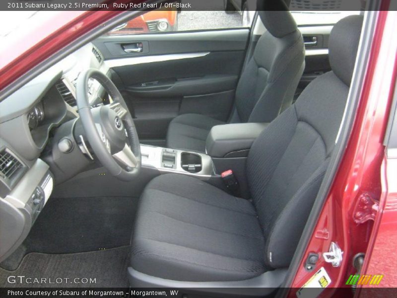 Ruby Red Pearl / Off-Black 2011 Subaru Legacy 2.5i Premium