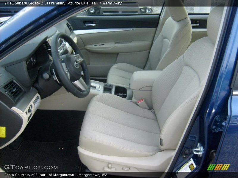 Azurite Blue Pearl / Warm Ivory 2011 Subaru Legacy 2.5i Premium