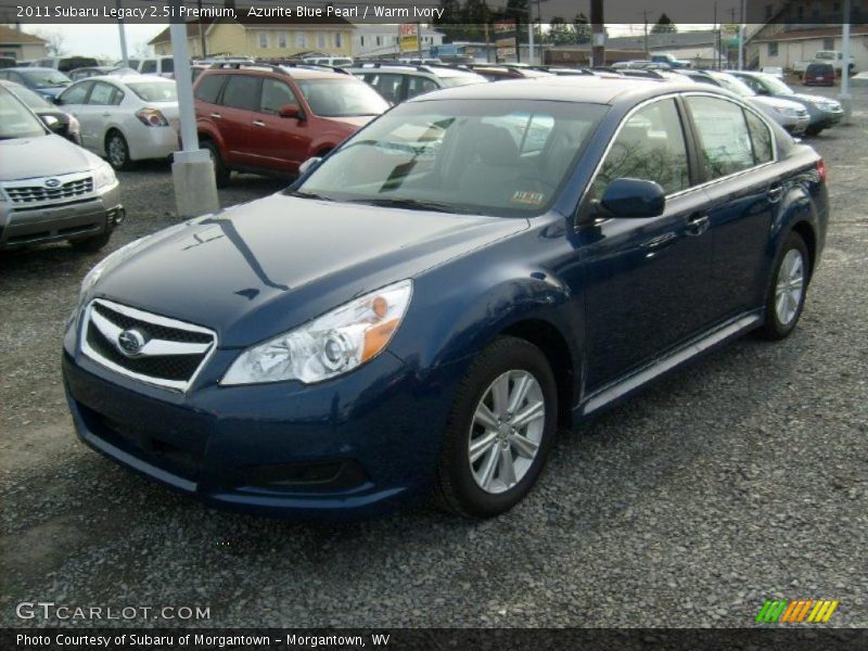 Azurite Blue Pearl / Warm Ivory 2011 Subaru Legacy 2.5i Premium