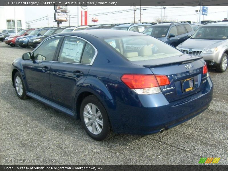 Azurite Blue Pearl / Warm Ivory 2011 Subaru Legacy 2.5i Premium