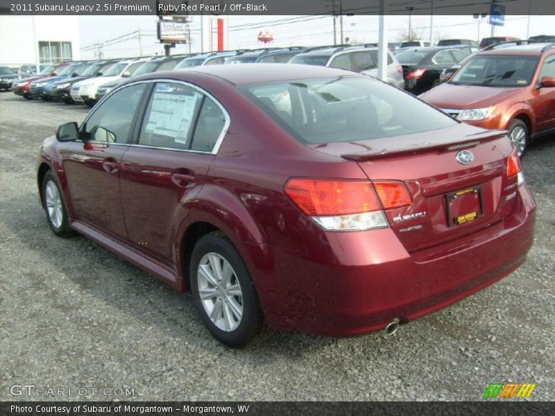 Ruby Red Pearl / Off-Black 2011 Subaru Legacy 2.5i Premium