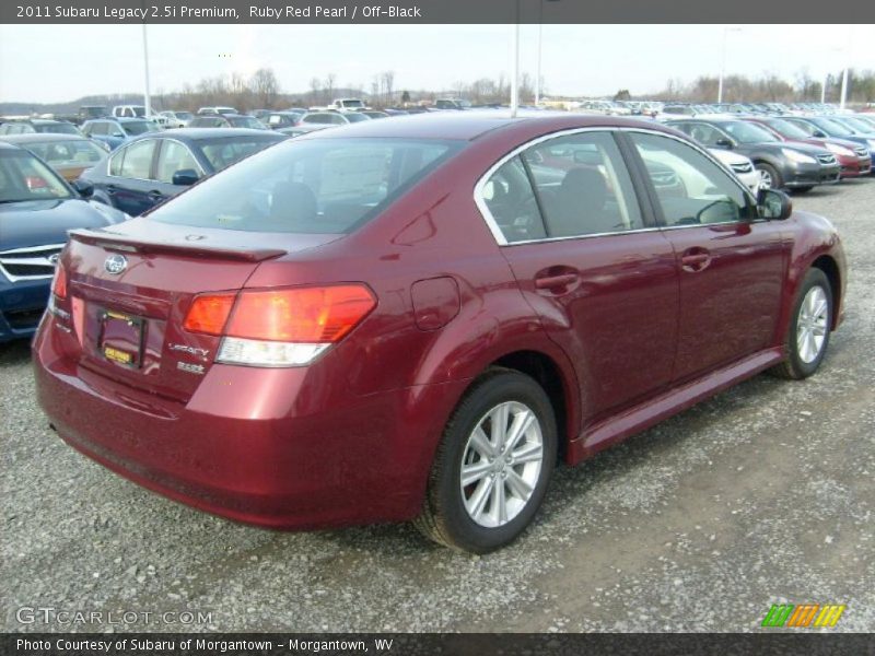 Ruby Red Pearl / Off-Black 2011 Subaru Legacy 2.5i Premium