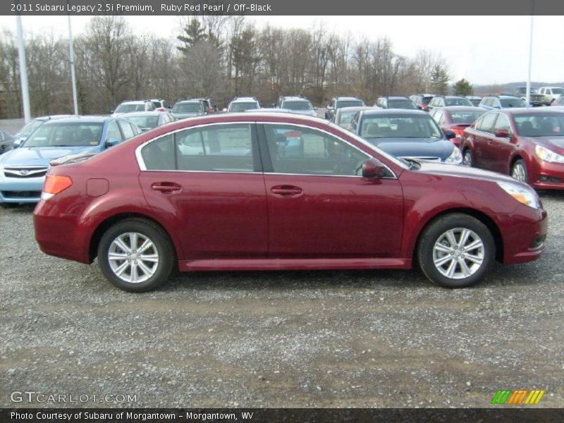 Ruby Red Pearl / Off-Black 2011 Subaru Legacy 2.5i Premium
