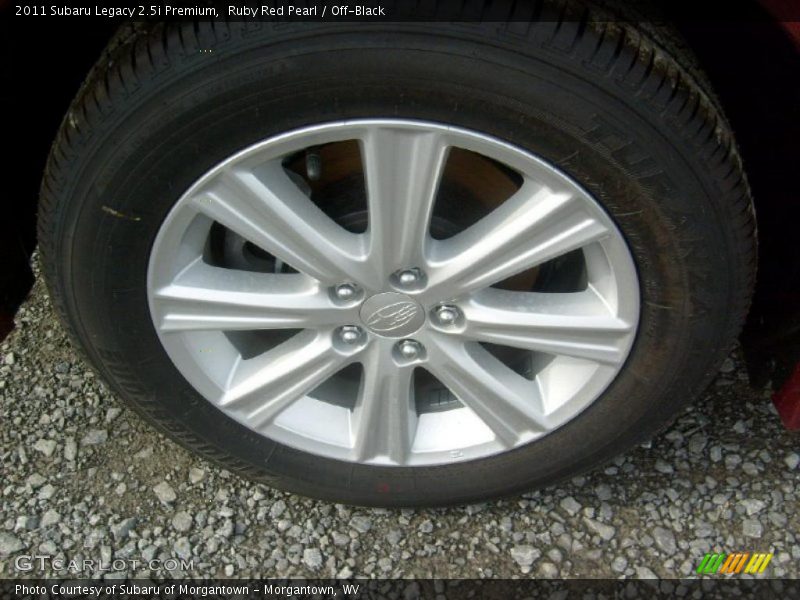 Ruby Red Pearl / Off-Black 2011 Subaru Legacy 2.5i Premium